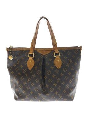 Louis Vuitton Palermo PM Handback 2-Way Shoulder Bag Back Monogram Leather Brown